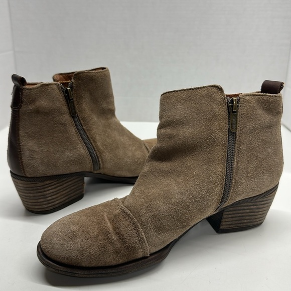 Pikolinos Baqueira Boots Ankle Boot Suede Tassel Bootie Tan Brown Size 38 US 8 - Picture 4 of 8